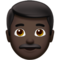 Man - Black emoji on Apple